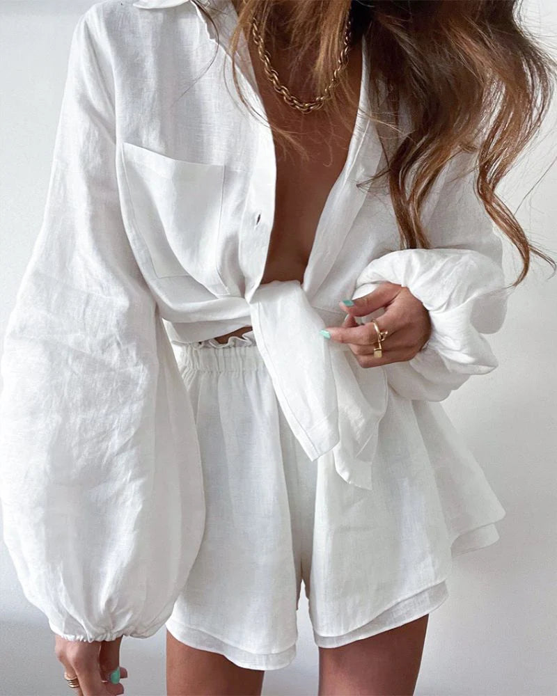 Timeless Linen Summer Set for Women – Celeste