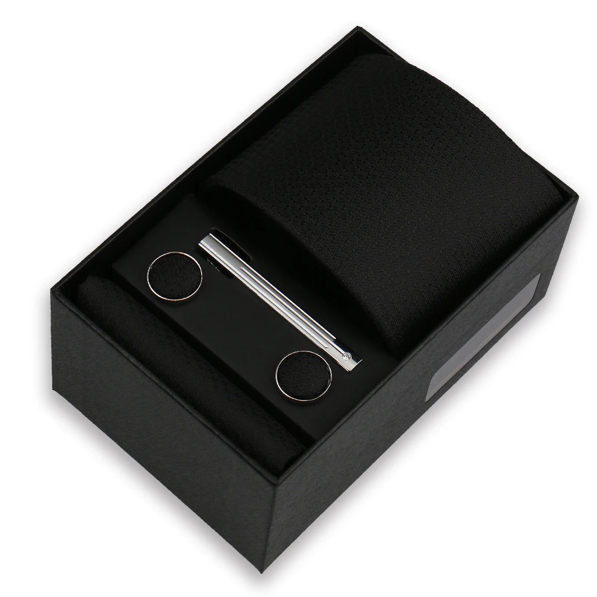 Luxury Tie Set for Men Wedding Gift Box Business Party Fashion Men Tie Set Paisley Handchief Cufflink Tie-Clip Suit Gift for Man