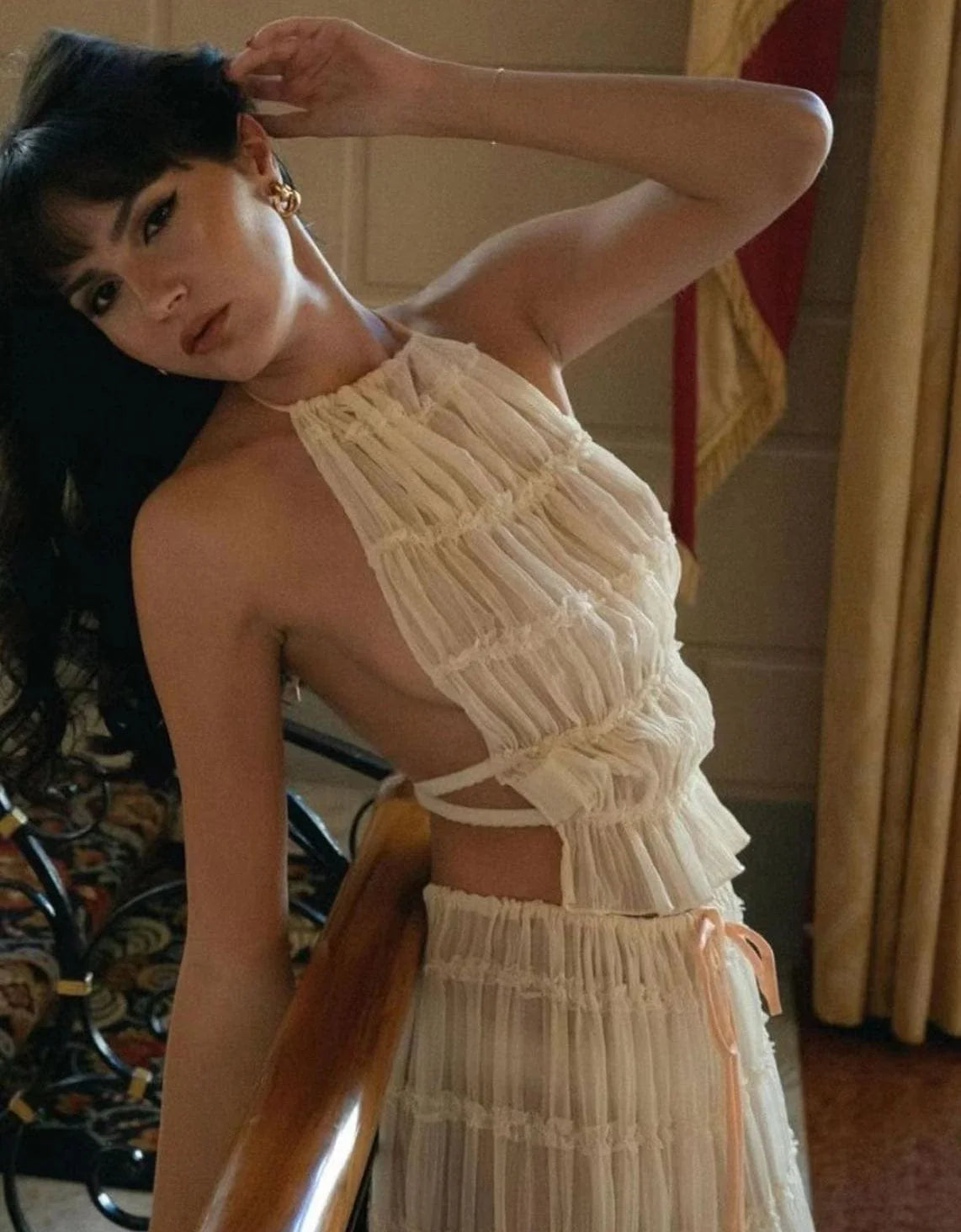 Greer - Boho Ruffle Two-Piece Summer Set