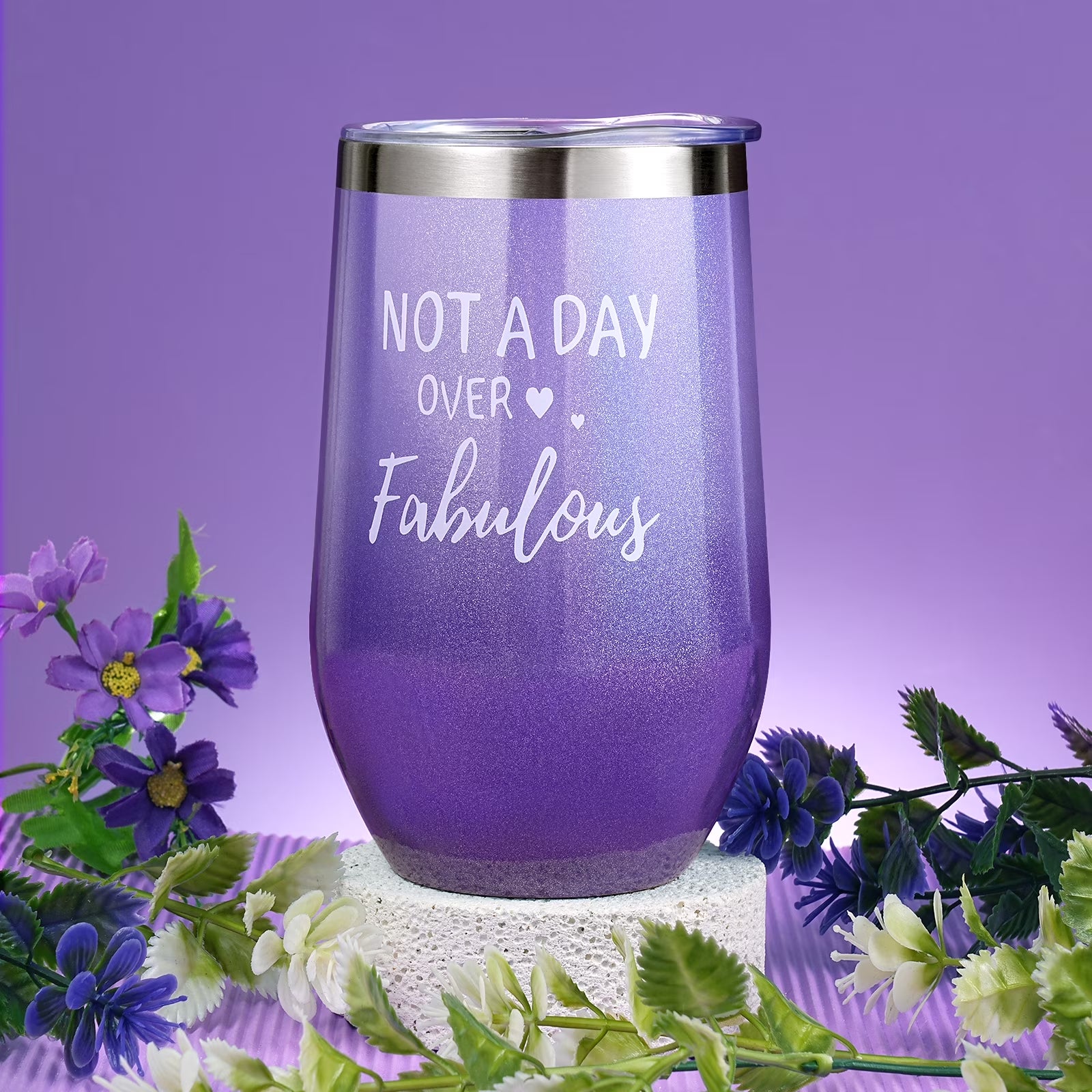 Gifts for Mom,Women,Wife, Girlfriend, Sister, Friends, Her -Mothers Day Gifts ,Unique Birthday, Christmas, Valentine'S Day - Initial Lavender Spa Gift Basket Set (Purple)