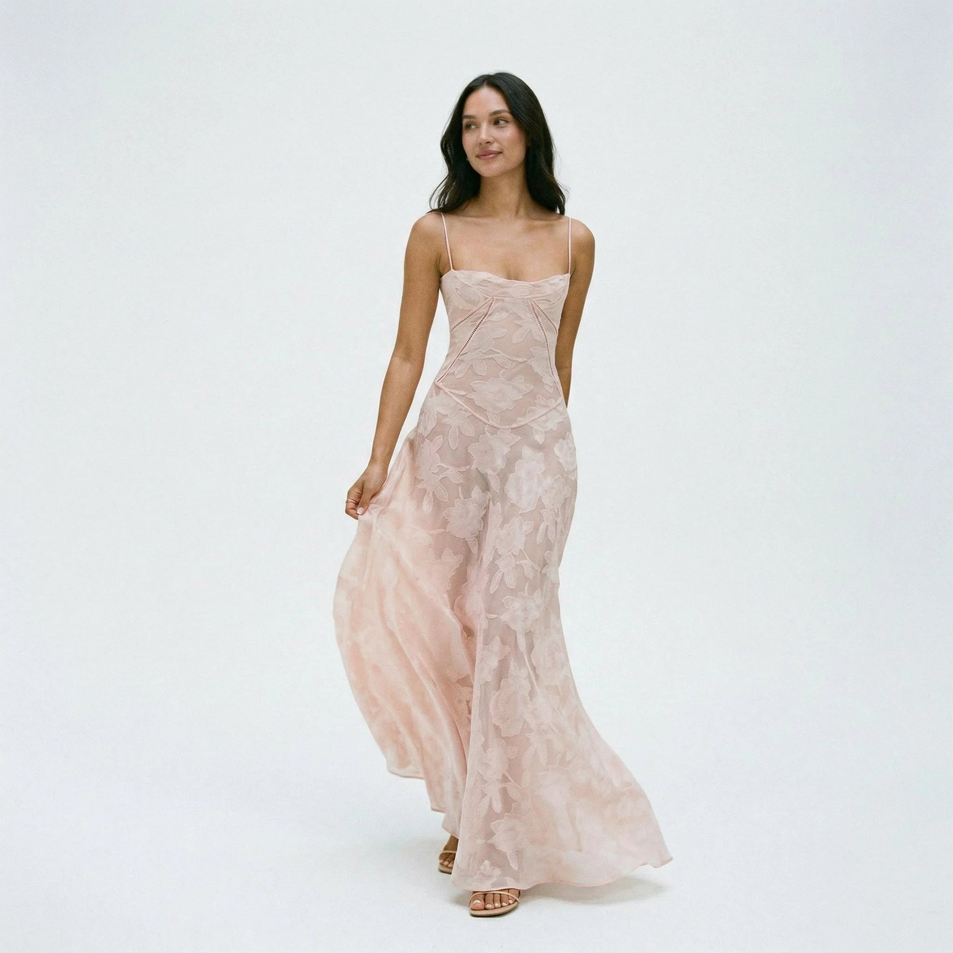 Floral Maxi Summer Dress for Wedding Guests