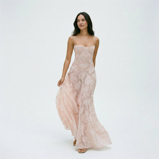 Floral Maxi Summer Dress for Wedding Guests