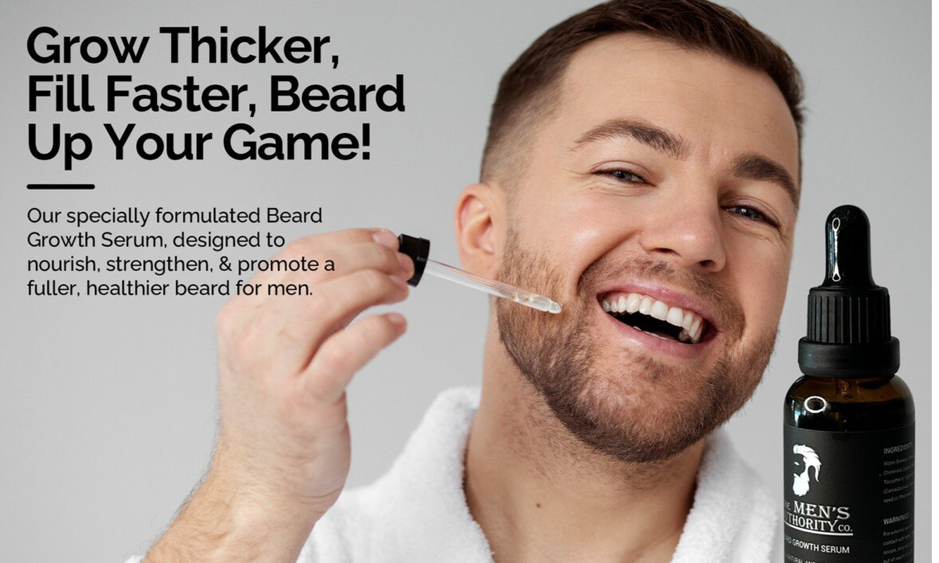 NIB Beard Growth Kit for Men Derma Roller Oil Serum Wash Balm Boosts Beard Wash