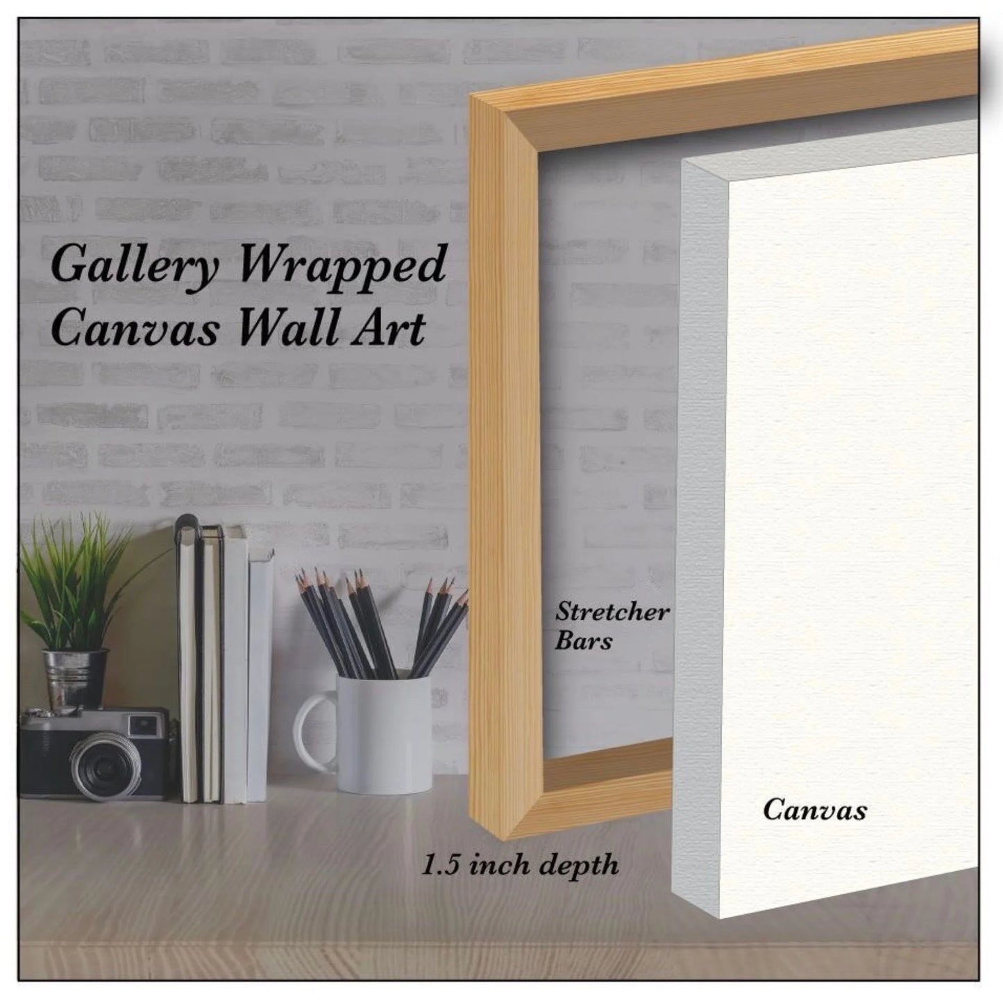 Coastal Fences 16"X16" Gallery-Wrapped Canvas Wall Art