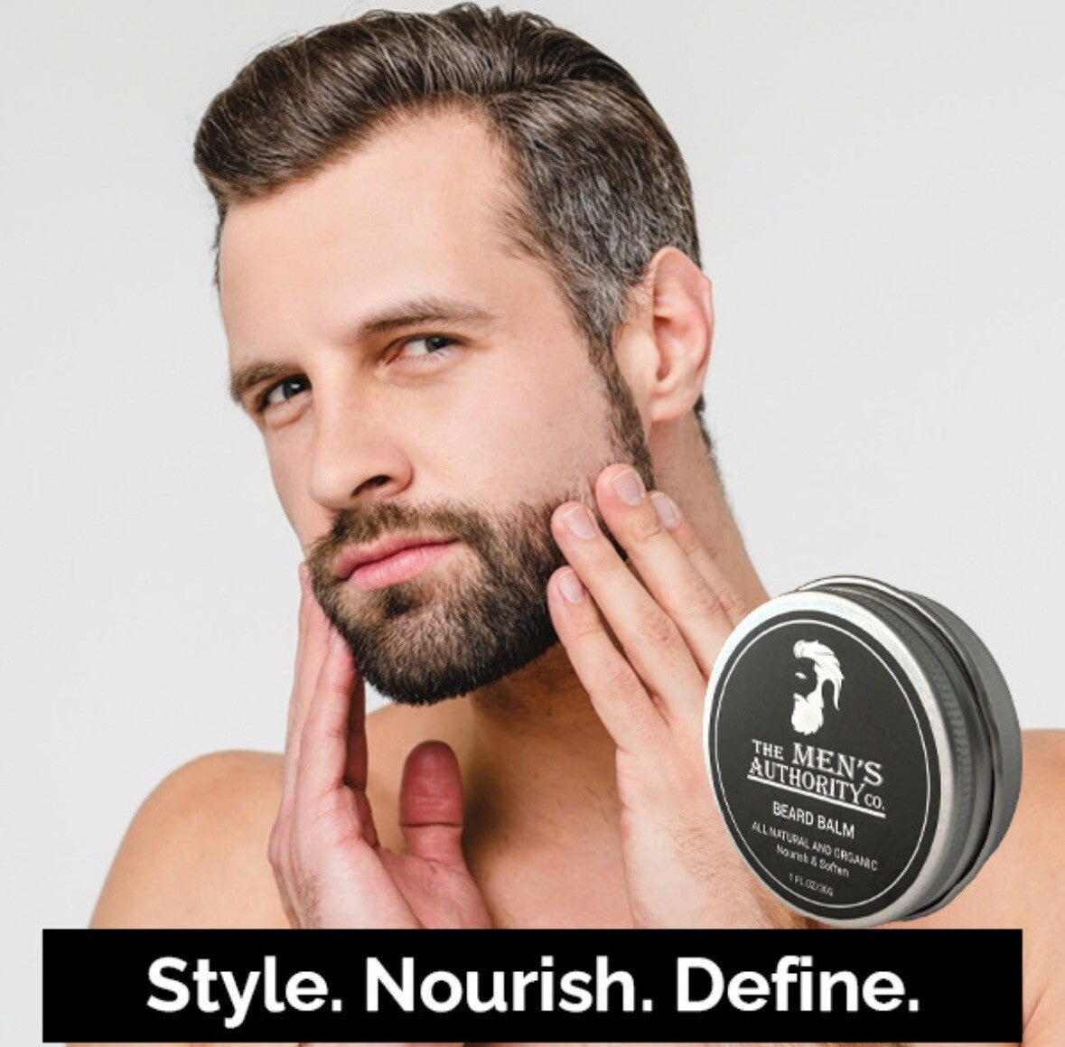 NIB Beard Growth Kit for Men Derma Roller Oil Serum Wash Balm Boosts Beard Wash
