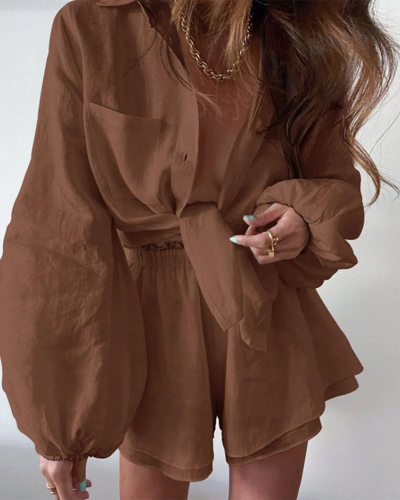 Timeless Linen Summer Set for Women – Celeste