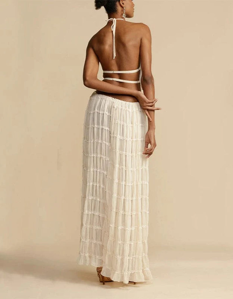 Greer - Boho Ruffle Two-Piece Summer Set
